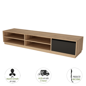 RACK TV 220cm roble