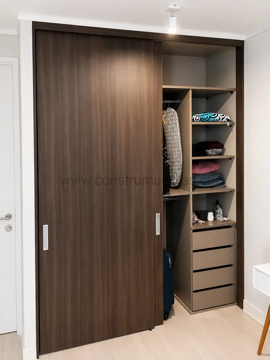 Proyecto closet 05 a medida · Construmuebles